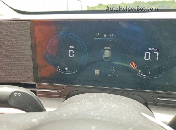 KM8HACAB2RU050711 2024 HYUNDAI KONA Gray ხელსაწყოთა პანელის ხედი