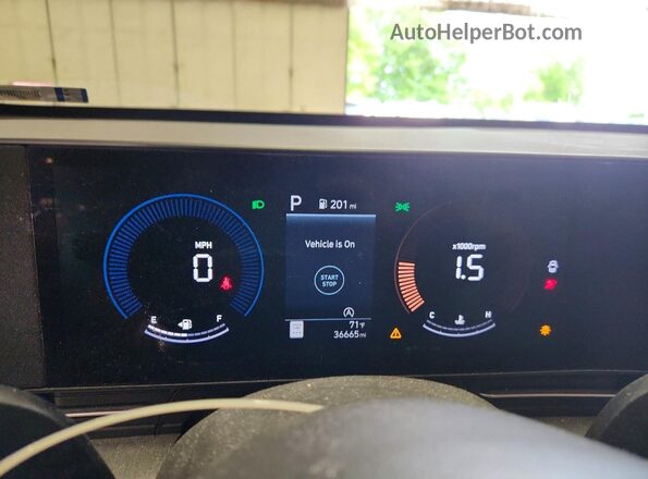 KM8HACAB5RU041453 2024 HYUNDAI KONA Black Vista del cuadro de instrumentos