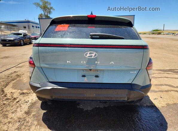 KM8HACAB6RU147653 2024 HYUNDAI KONA Зеленый Вид сзади