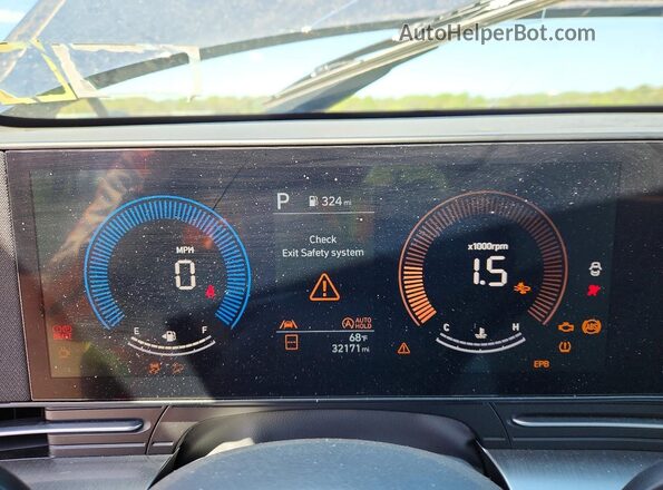 KM8HACAB7SU233611 2025 HYUNDAI KONA Blue Vista del cuadro de instrumentos
