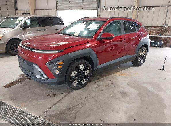 KM8HB3AB0RU082702 2024 HYUNDAI KONA Red Առջևի ձախ երեք քառորդ տեսարան