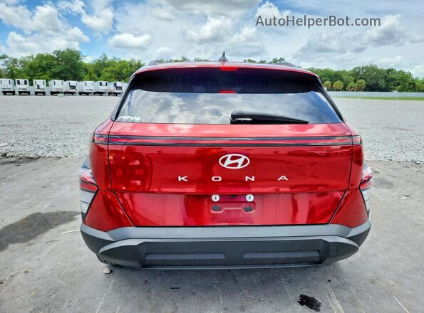 KM8HB3AB0SU205002 2025 HYUNDAI KONA Red უკანა ხედი