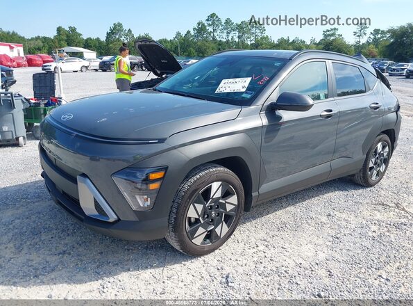 KM8HB3AB0SU314897 2025 HYUNDAI KONA Gray Առջևի ձախ երեք քառորդ տեսարան