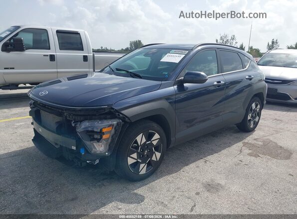 KM8HB3AB3SU285895 2025 HYUNDAI KONA Blue Առջևի ձախ երեք քառորդ տեսարան