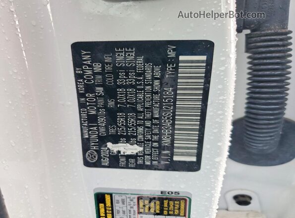 KM8HB3AB5SU215184 2025 HYUNDAI KONA White Widok komory silnika