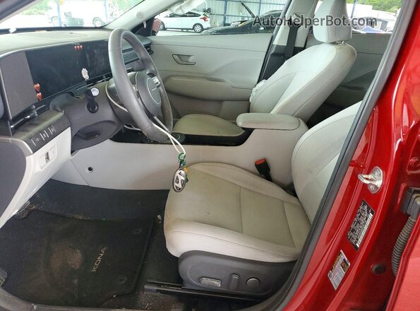 KM8HB3AB6RU081778 2024 HYUNDAI KONA Красный Вид салона спереди