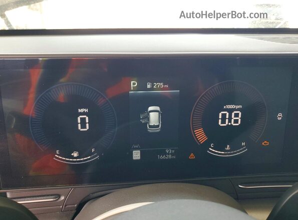 KM8HB3AB7SU196430 2025 HYUNDAI KONA Gray Вид щитка приладів