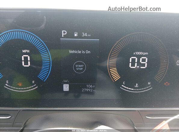 KM8HB3AB7SU323712 2025 HYUNDAI KONA Серый Вид задних сидений