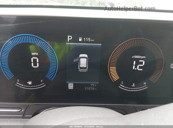 KM8HB3ABXSU339063 2025 HYUNDAI KONA Gray Вид задніх сидінь