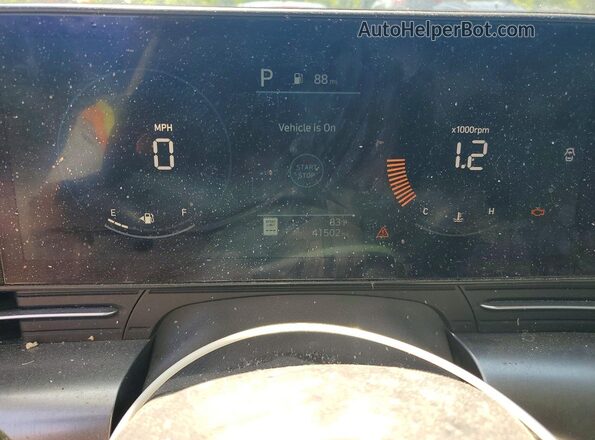 KM8HBCAB0RU137066 2024 HYUNDAI KONA Black Instrument cluster view