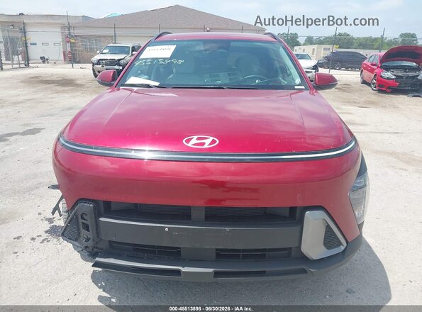 KM8HBCAB2SU338182 2025 HYUNDAI KONA Red Սարքավորումների վահանակի տեսք