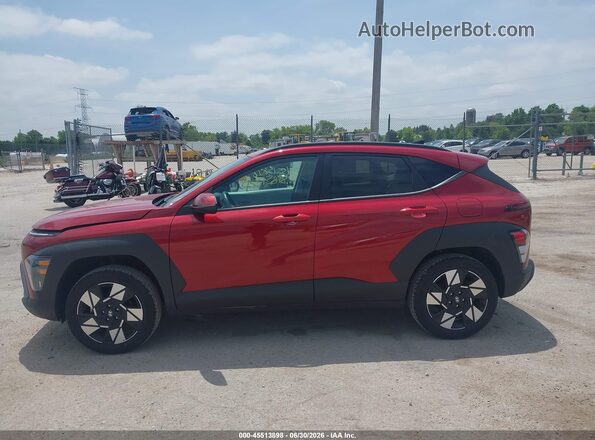 KM8HBCAB2SU338182 2025 HYUNDAI KONA Red Սալոնի 360 աստիճան տեսք