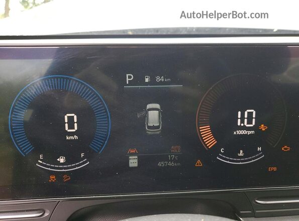 KM8HBCAB5RU166322 2024 HYUNDAI KONA Charcoal Widok zestawu wskaźników