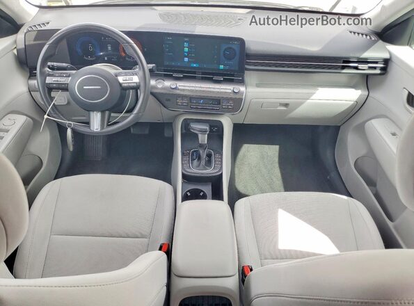 KM8HBCAB6RU181864 2024 HYUNDAI KONA White Dashboard view