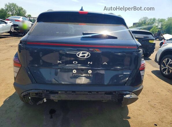 KM8HBCAB6SU321823 2025 HYUNDAI KONA Blue Вид ззаду