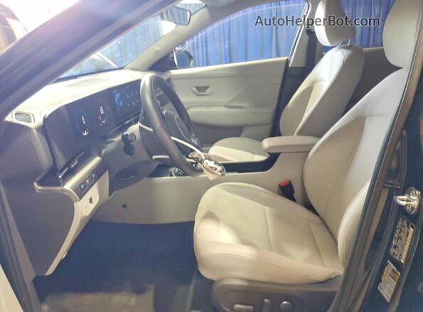 KM8HBCAB6SU323961 2025 HYUNDAI KONA Black Սալոնի դիմացի տեսք
