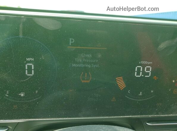 KM8HBCAB8RU068059 2024 HYUNDAI KONA Green Սարքավորումների վահանակի տեսք