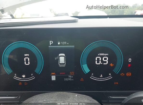 KM8HBCAB8SU234554 2025 HYUNDAI KONA Black უკანა სავარძლების ხედი