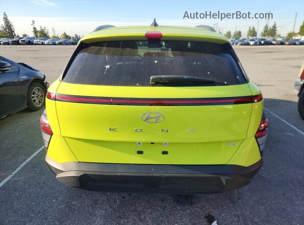 KM8HBCAB9RU048533 2024 HYUNDAI KONA Yellow უკანა ხედი