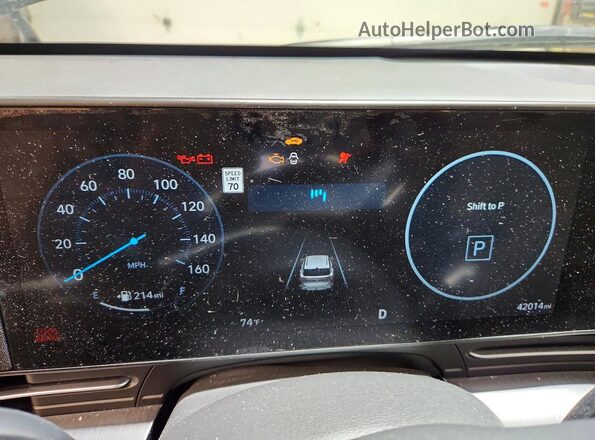 KM8HC3AB6RU039222 2024 HYUNDAI KONA Black Вид щитка приладів