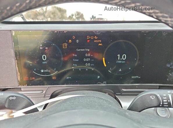 KM8HC3AB8RU143873 2024 HYUNDAI KONA Black Вид щитка приладів
