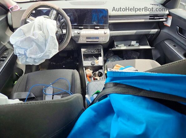 KM8HCCAB9RU094991 2024 HYUNDAI KONA Blue Առջևի վահանակի տեսք