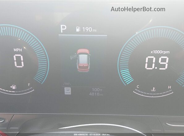KM8HDCA33TU441423 2026 HYUNDAI KONA Black Widok tylnych siedzeń