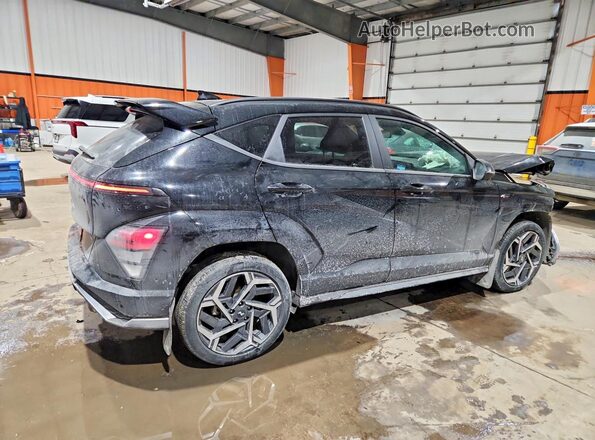 KM8HECA34RU091676 2024 HYUNDAI KONA Black უკანა მარჯვენა