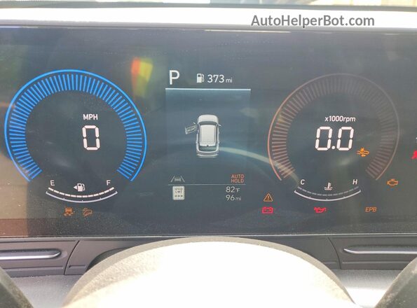 KM8HF3AB8TU453147 2026 HYUNDAI KONA Gray Вид щитка приладів