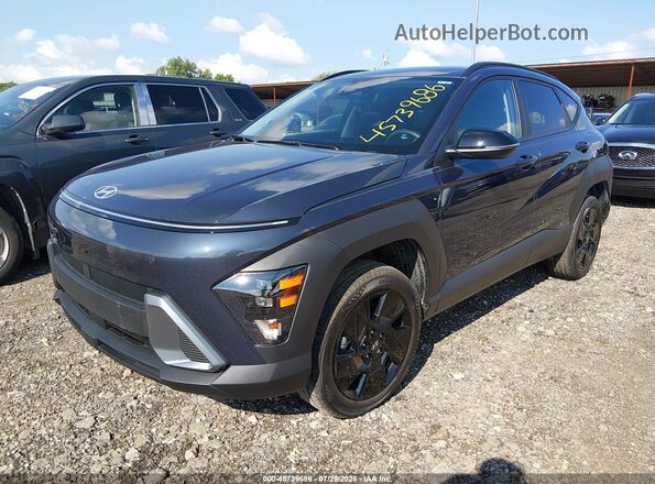 KM8HFCAB6TU345819 2026 HYUNDAI KONA Blue Առջևի ձախ երեք քառորդ տեսարան