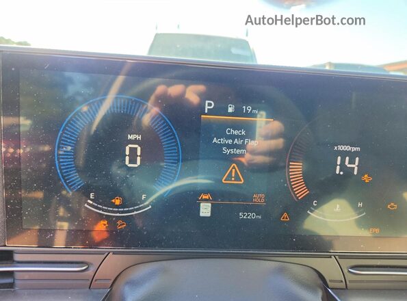 KM8HFCAB6TU364354 2026 HYUNDAI KONA Black Instrument cluster view