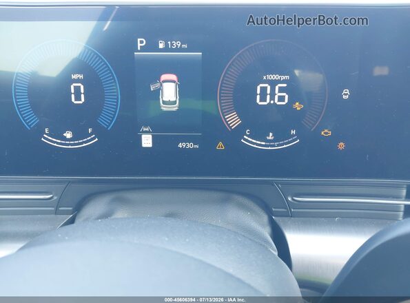 KM8HFCAB6TU382997 2026 HYUNDAI KONA Gray Vista de los asientos traseros