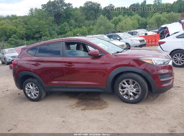 KM8J23A40KU939237 2019 HYUNDAI TUCSON Красный Вид задней части салона