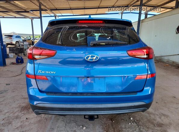 KM8J23A41KU990598 2019 HYUNDAI TUCSON Blue უკანა ხედი