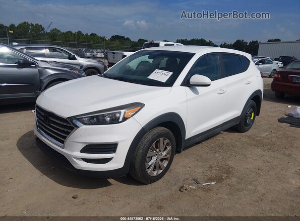 KM8J23A41LU085215 2020 HYUNDAI TUCSON White Առջևի ձախ երեք քառորդ տեսարան