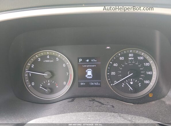 KM8J23A41LU085215 2020 HYUNDAI TUCSON White Հետևի նստատեղերի տեսք
