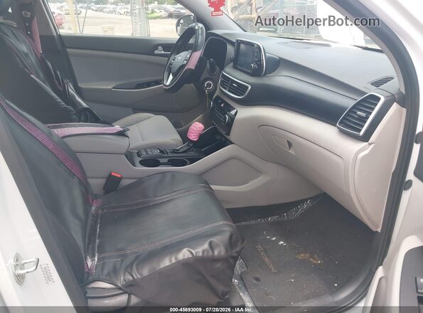 KM8J23A41MU362690 2021 HYUNDAI TUCSON Белый Вид салона спереди