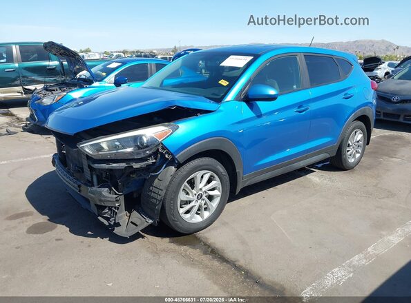 KM8J23A42GU239503 2016 HYUNDAI TUCSON Blue Передня ліва чверть