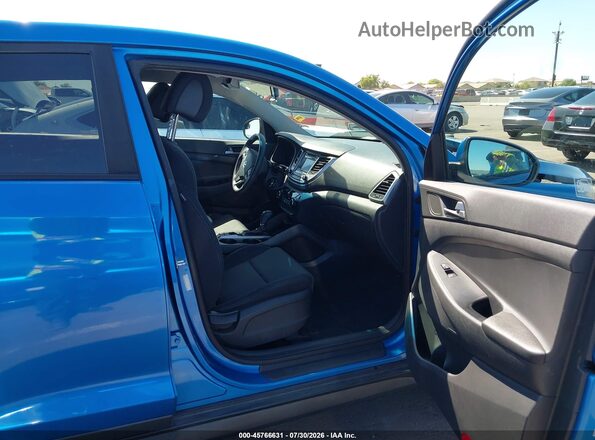 KM8J23A42GU239503 2016 HYUNDAI TUCSON Blue Вид салону спереду