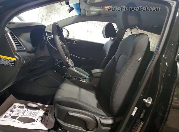 KM8J23A42JU636796 2018 HYUNDAI TUCSON Black წინა სალონის ხედი