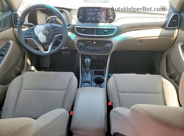 KM8J23A42LU185307 2020 HYUNDAI TUCSON White Вид панелі приладів