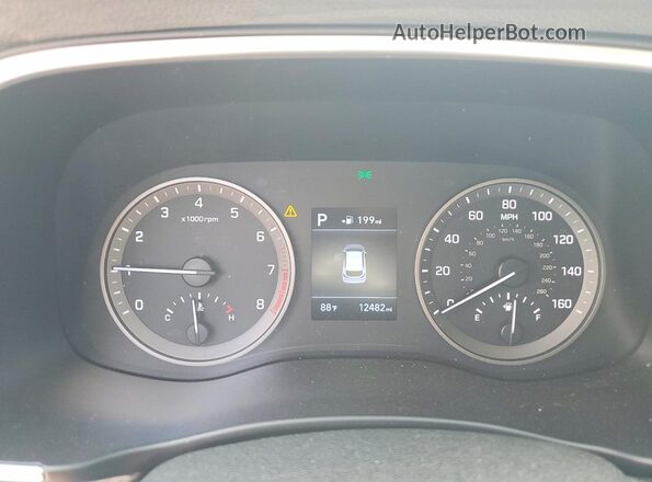 KM8J23A42MU314146 2021 HYUNDAI TUCSON Black ხელსაწყოთა პანელის ხედი