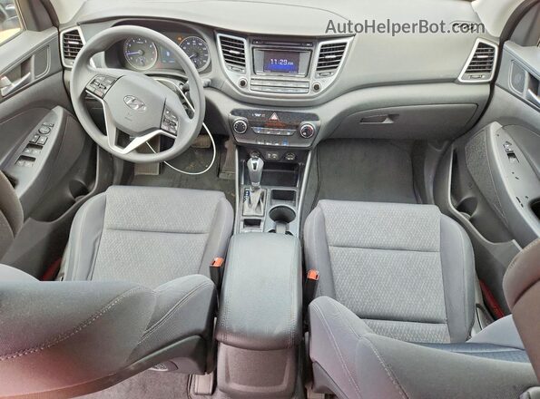 KM8J23A43JU635317 2018 HYUNDAI TUCSON Gray Dashboard view