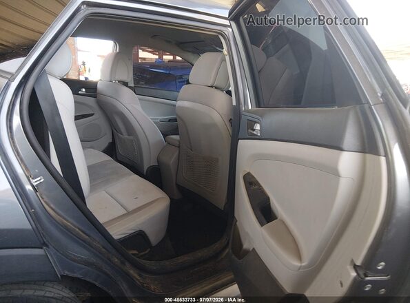 KM8J23A44JU837146 2018 HYUNDAI TUCSON Gray Widok naklejki z numerem VIN
