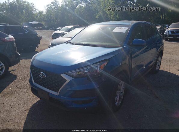 KM8J23A44KU919427 2019 HYUNDAI TUCSON Blue Front left