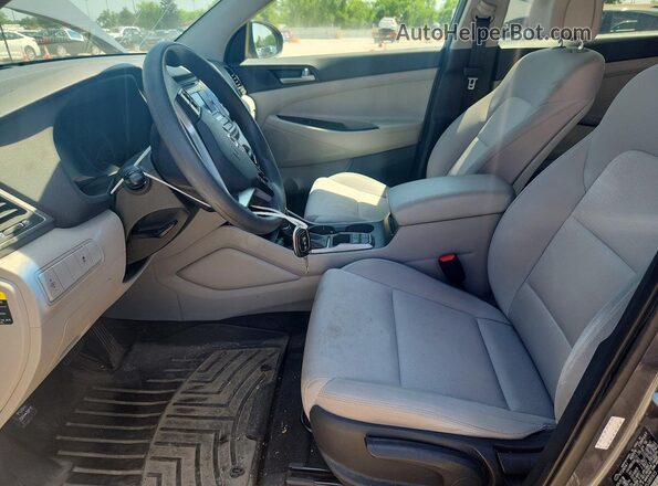 KM8J23A45JU691615 2018 HYUNDAI TUCSON Gray წინა სალონის ხედი