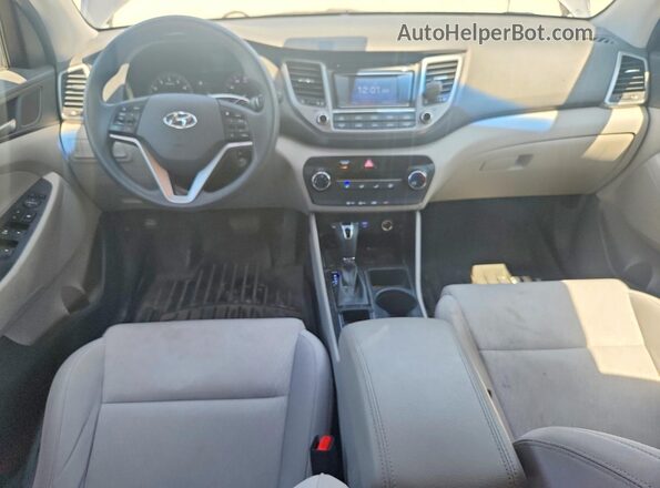 KM8J23A45JU691615 2018 HYUNDAI TUCSON Gray წინა პანელის ხედი