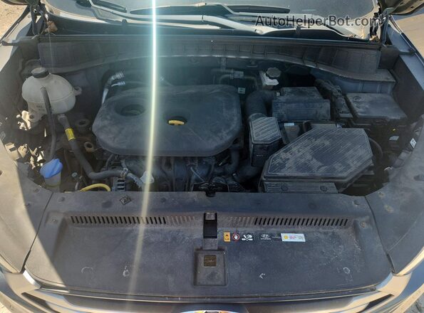 KM8J23A45JU691615 2018 HYUNDAI TUCSON Gray ძრავის განყოფილების ხედი