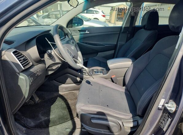 KM8J23A45KU897230 2019 HYUNDAI TUCSON Blue Вид салону спереду