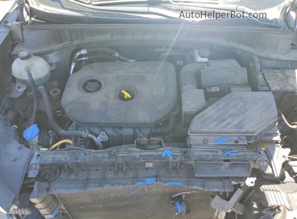 KM8J23A46HU389471 2017 HYUNDAI TUCSON Gray Vista del compartimento del motor